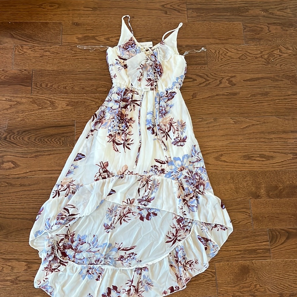 Francesca’s high/low floral dress